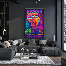 Hawaii Statehood August 1959 Cultural or Heritage Poster PosterGoat