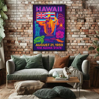 Hawaii Statehood August 1959 Cultural or Heritage Poster PosterGoat
