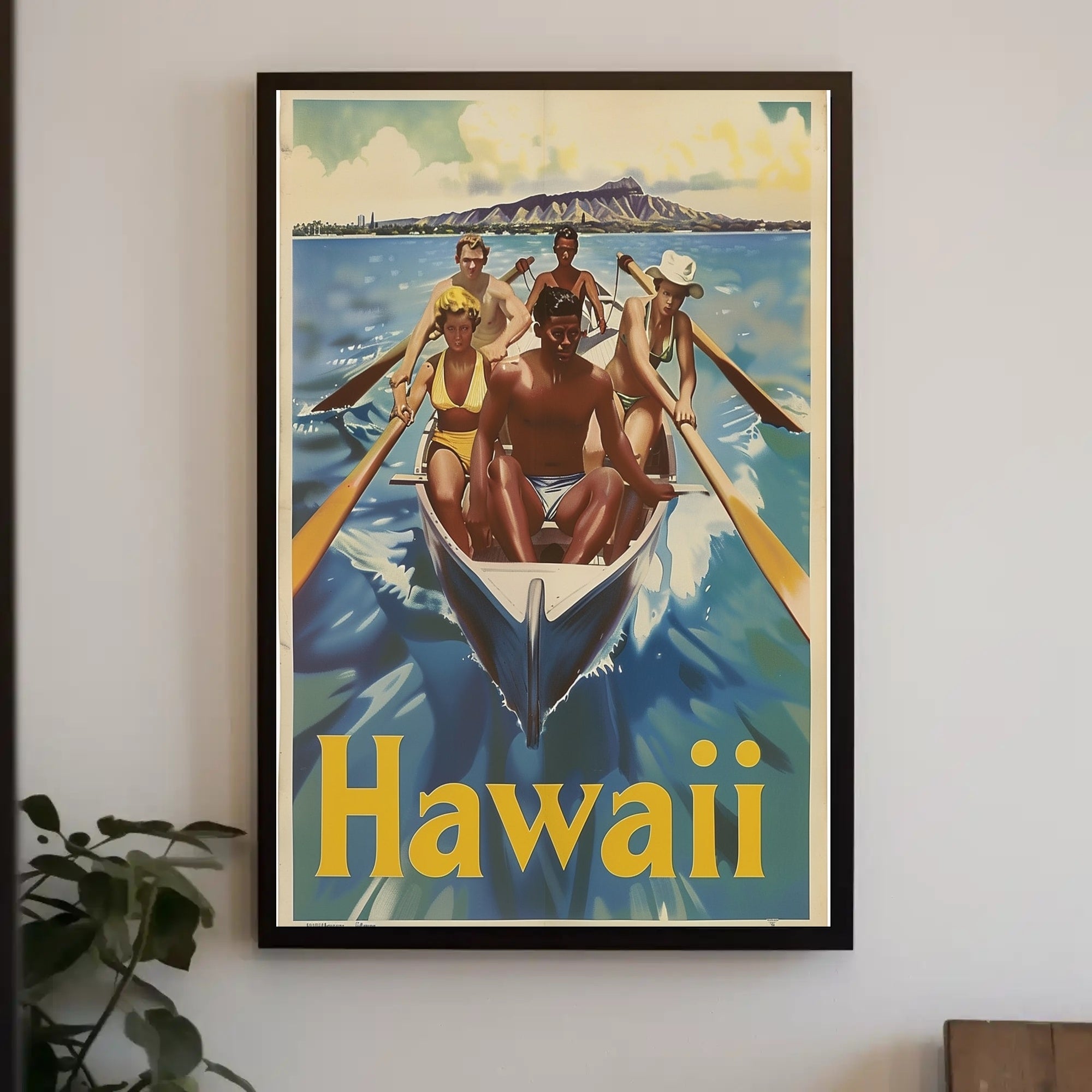 Hawaii Vintage Travel Adventure Poster PosterGoat