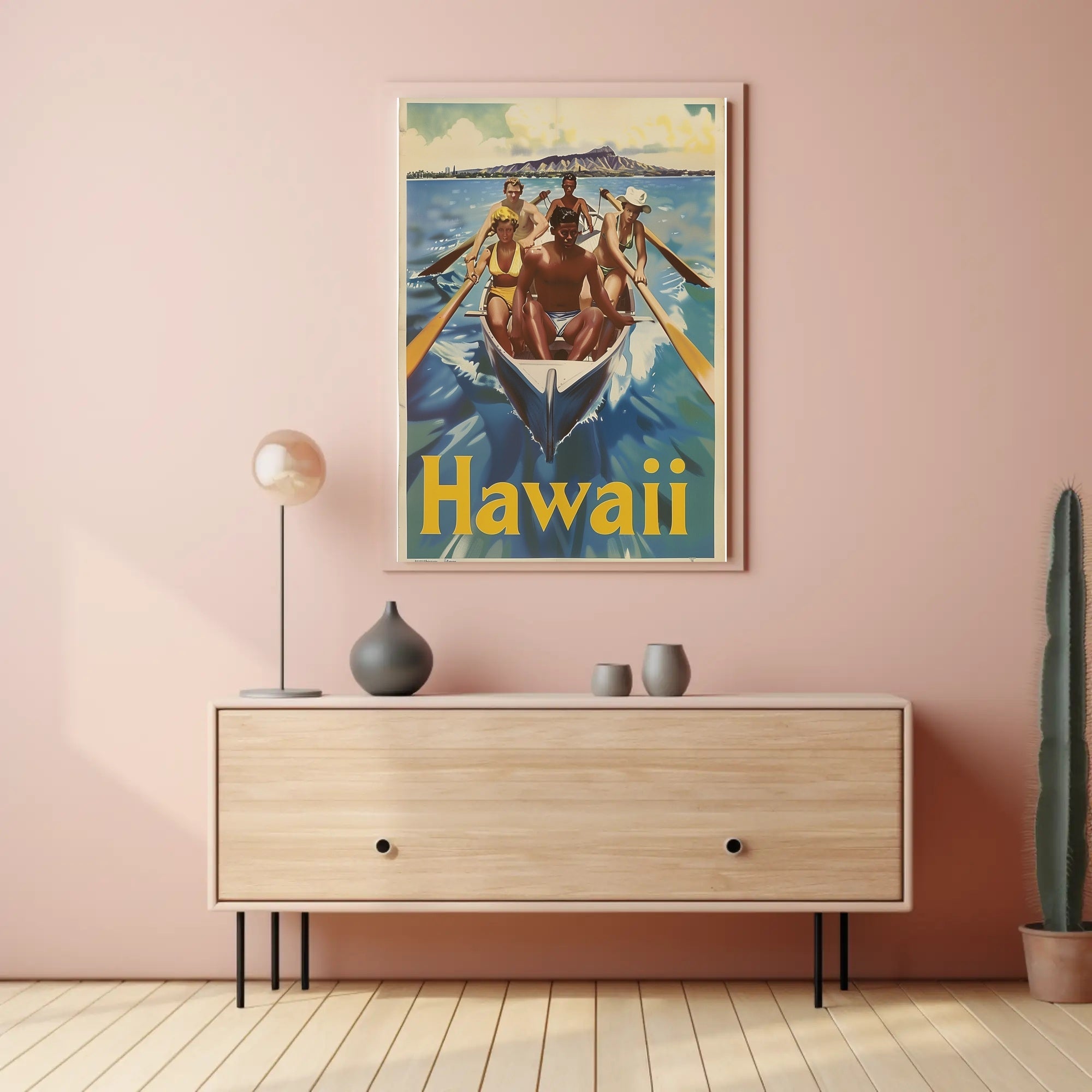 Hawaii Vintage Travel Adventure Poster PosterGoat
