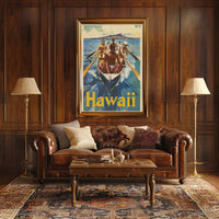 Hawaii Vintage Travel Adventure Poster PosterGoat