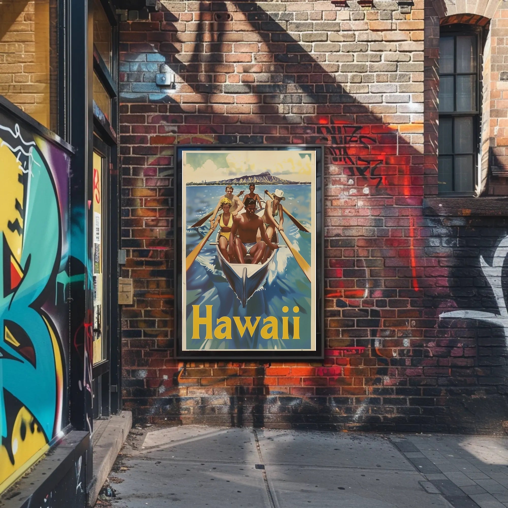 Hawaii Vintage Travel Adventure Poster PosterGoat