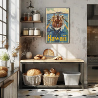 Hawaii Vintage Travel Adventure Poster PosterGoat