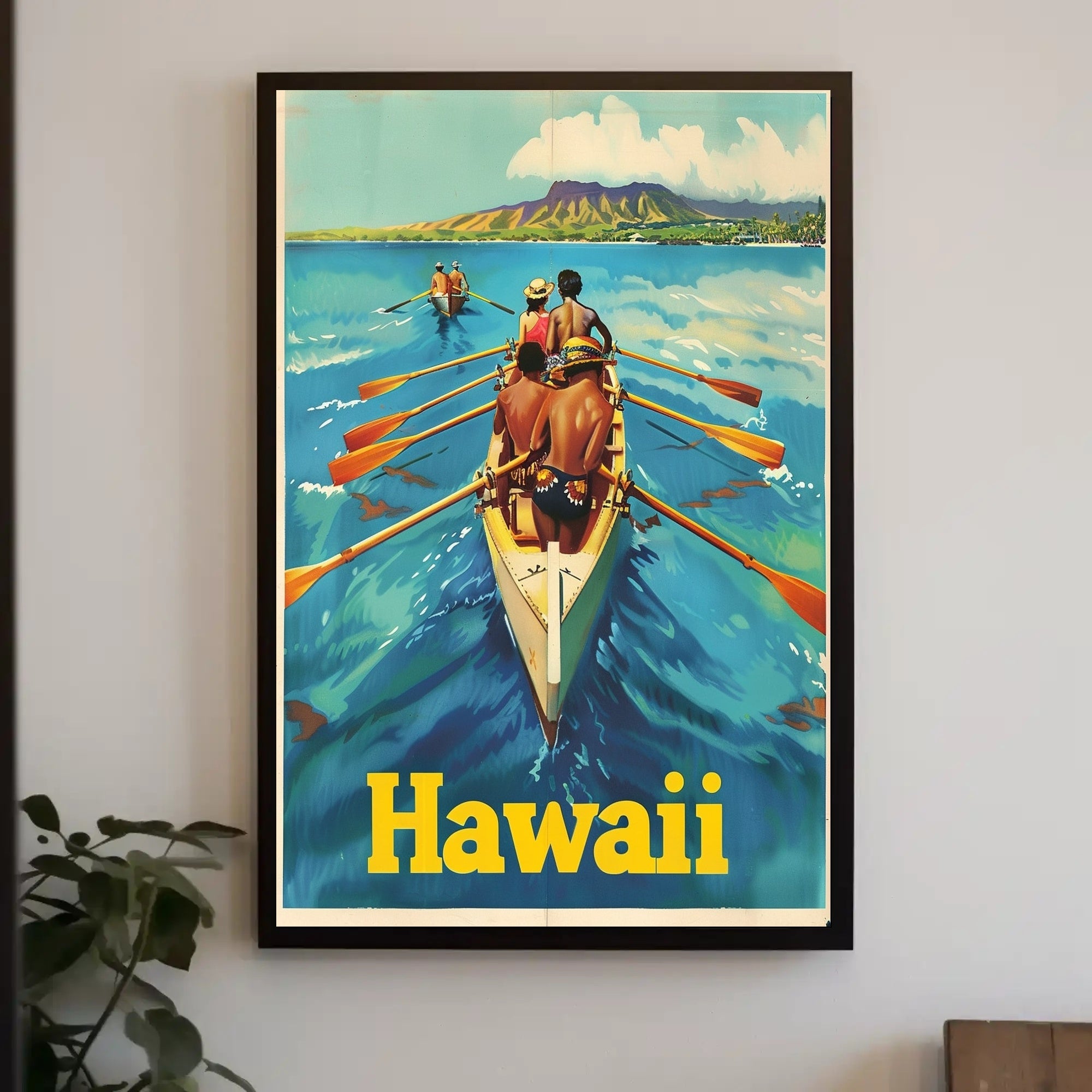 Hawaiian Adventure Vintage Travel Poster PosterGoat