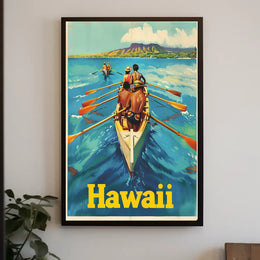 Hawaiian Adventure Vintage Travel Poster PosterGoat