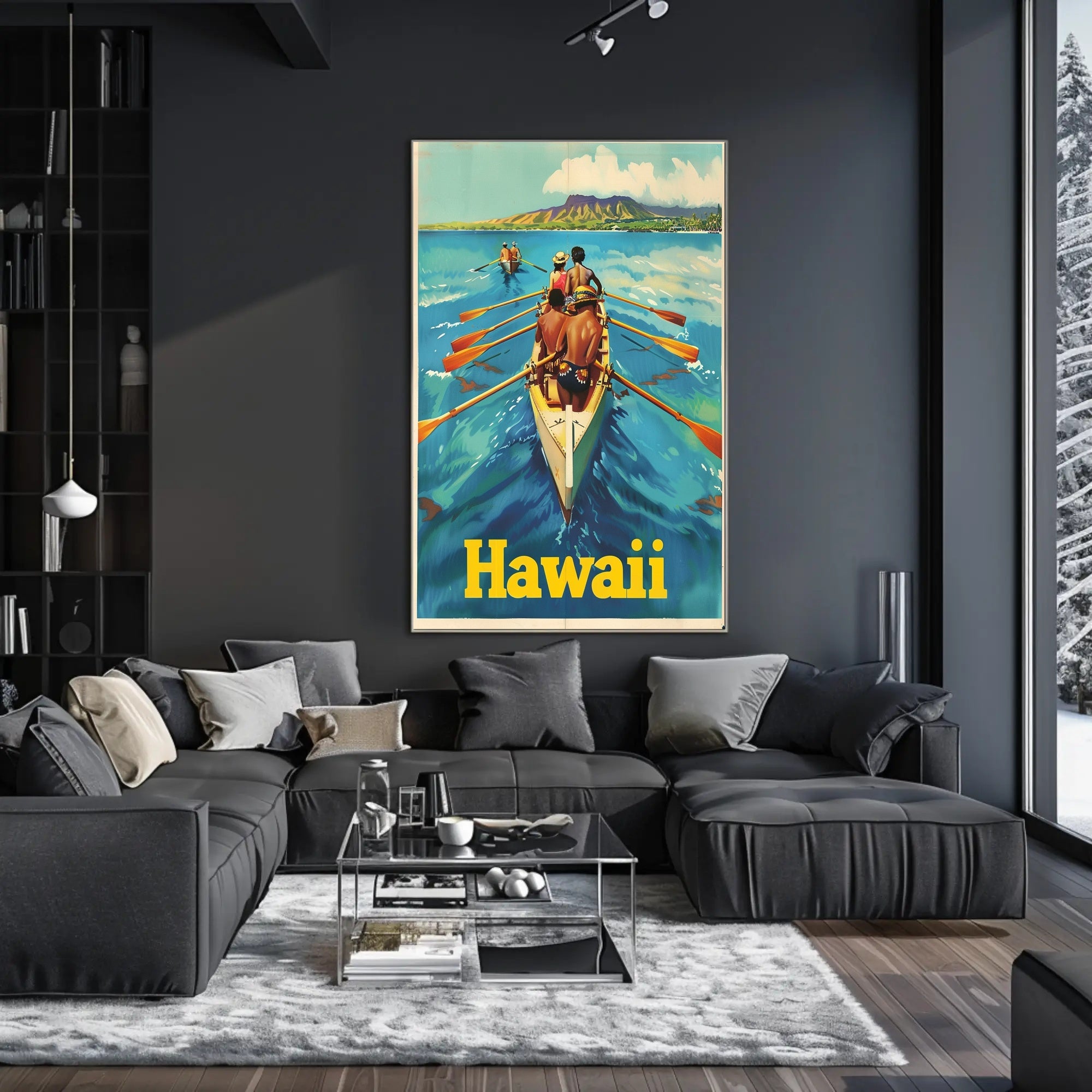 Hawaiian Adventure Vintage Travel Poster PosterGoat