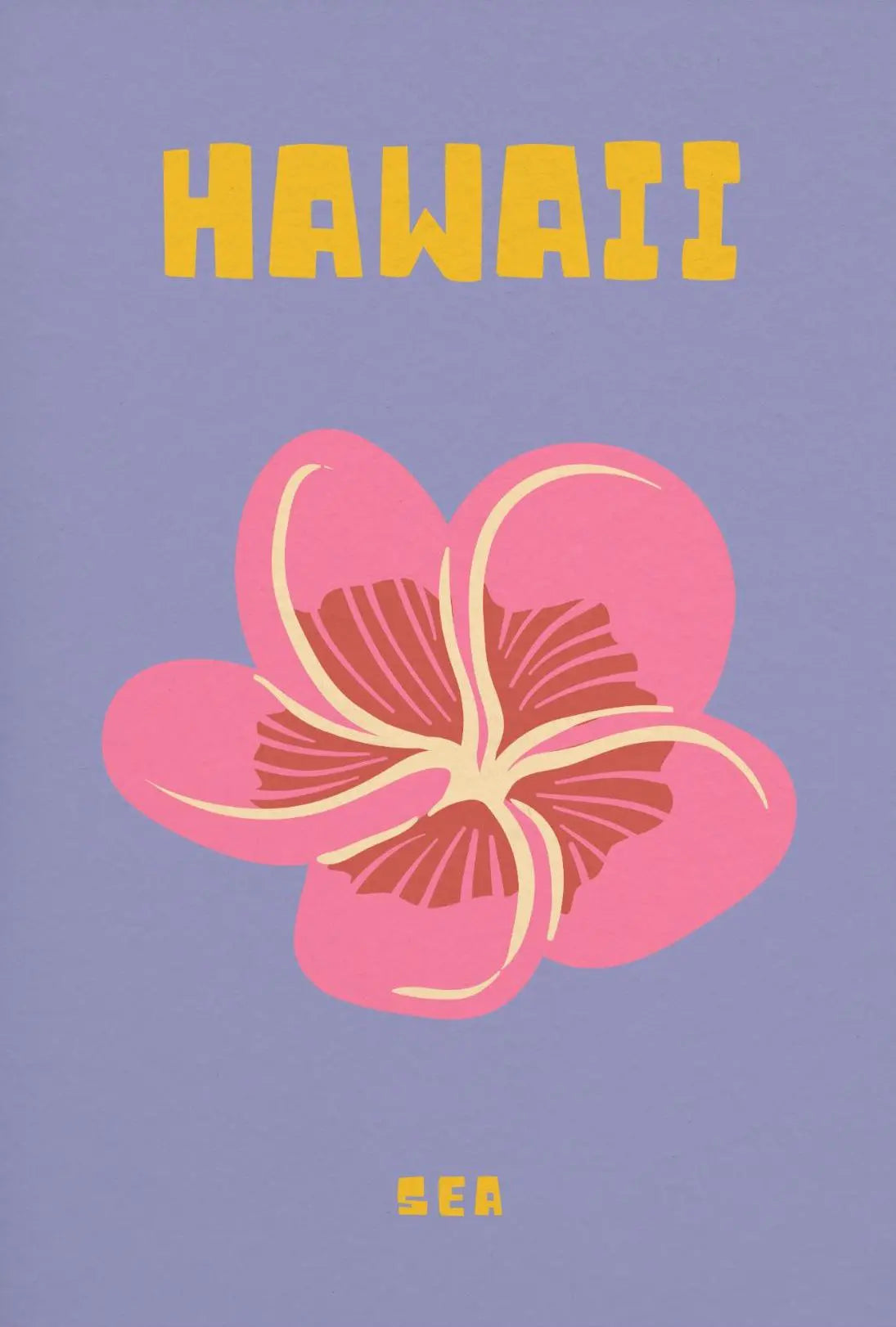 Hawaiian Hibiscus Tropical Beauty Travel Poster PosterGoat
