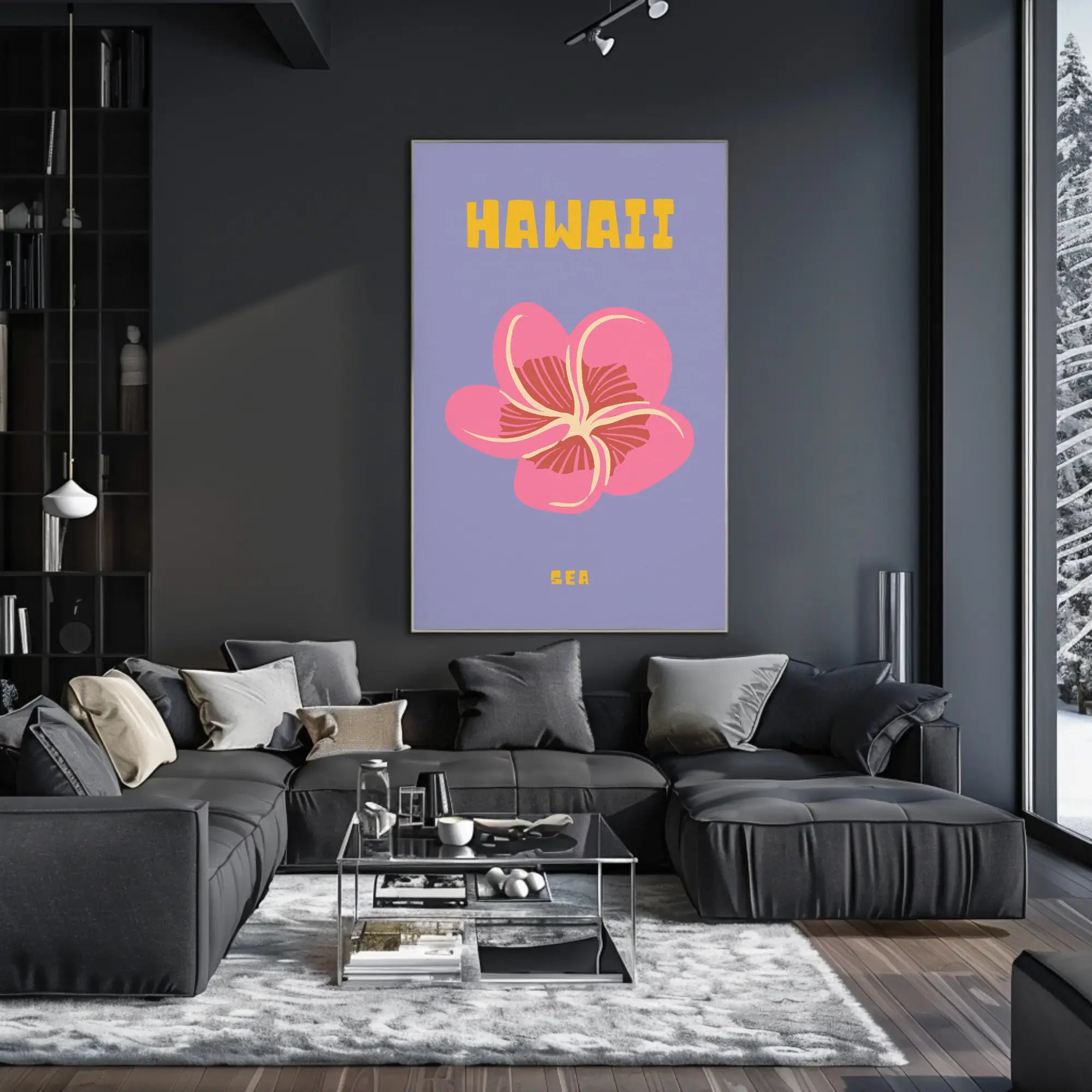 Hawaiian Hibiscus Tropical Beauty Travel Poster PosterGoat