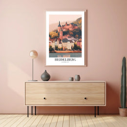 Heidelberg Castle Vintage Charm Travel Poster PosterGoat