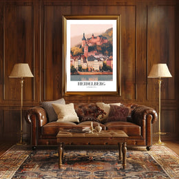Heidelberg Castle Vintage Charm Travel Poster PosterGoat