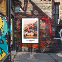 Heidelberg Castle Vintage Charm Travel Poster PosterGoat