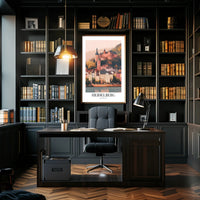 Heidelberg Castle Vintage Charm Travel Poster PosterGoat