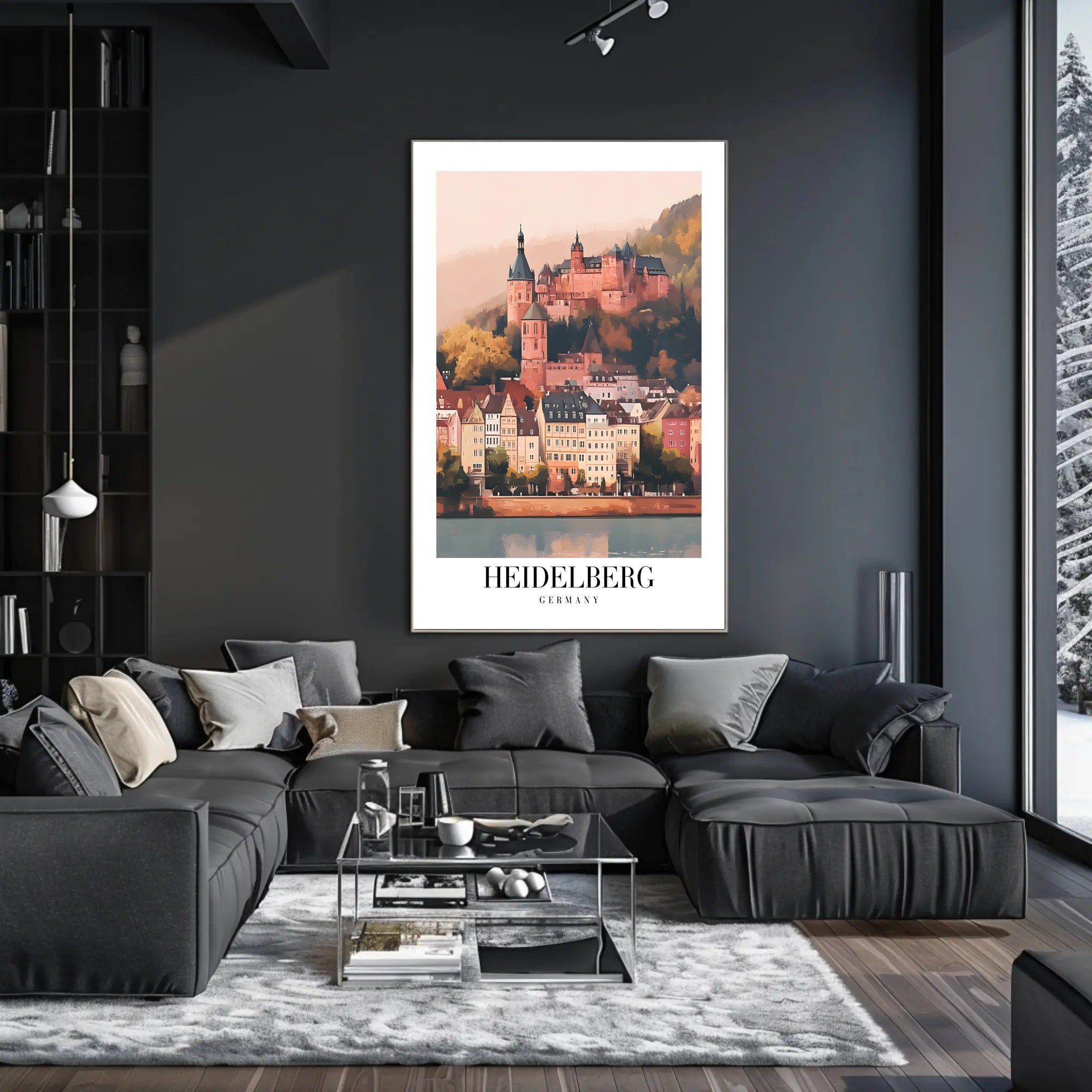 Heidelberg Castle Vintage Charm Travel Poster PosterGoat