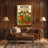 Heinz Pickles & Preserves Vintage Artistic Poster PosterGoat