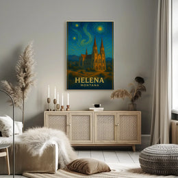 Helena Gothic Architecture Artistic Travel Poster PosterGoat