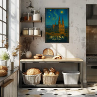 Helena Gothic Architecture Artistic Travel Poster PosterGoat