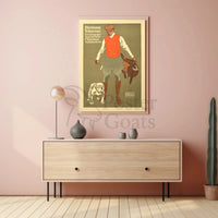 Hermann Scherrer Equestrian Fashion Sporting Tailor Advertisement Poster PosterGoat