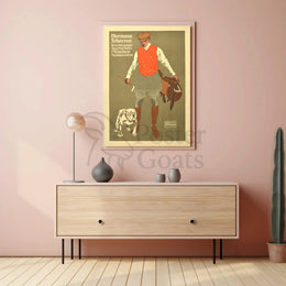 Hermann Scherrer Equestrian Fashion Sporting Tailor Advertisement Poster PosterGoat