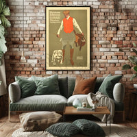 Hermann Scherrer Equestrian Fashion Sporting Tailor Advertisement Poster PosterGoat