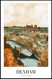 Hexham Scenic View Vintage Travel Poster PosterGoat