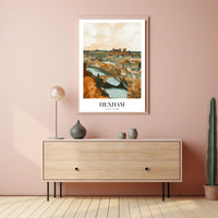 Hexham Scenic View Vintage Travel Poster PosterGoat