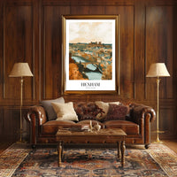 Hexham Scenic View Vintage Travel Poster PosterGoat