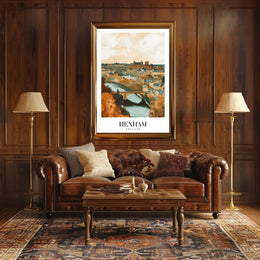 Hexham Scenic View Vintage Travel Poster PosterGoat
