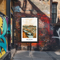 Hexham Scenic View Vintage Travel Poster PosterGoat