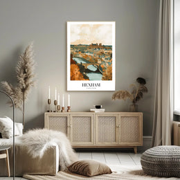 Hexham Scenic View Vintage Travel Poster PosterGoat