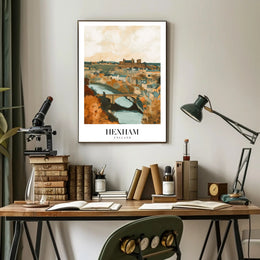 Hexham Scenic View Vintage Travel Poster PosterGoat