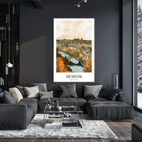 Hexham Scenic View Vintage Travel Poster PosterGoat