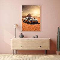 High-Performance Desert Escape Sports Poster PosterGoat