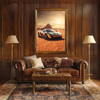 High-Performance Desert Escape Sports Poster PosterGoat