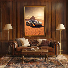 High-Performance Desert Escape Sports Poster PosterGoat