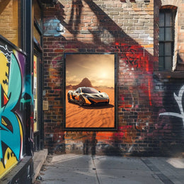 High-Performance Desert Escape Sports Poster PosterGoat