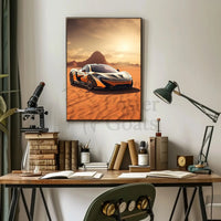 High-Performance Desert Escape Sports Poster PosterGoat