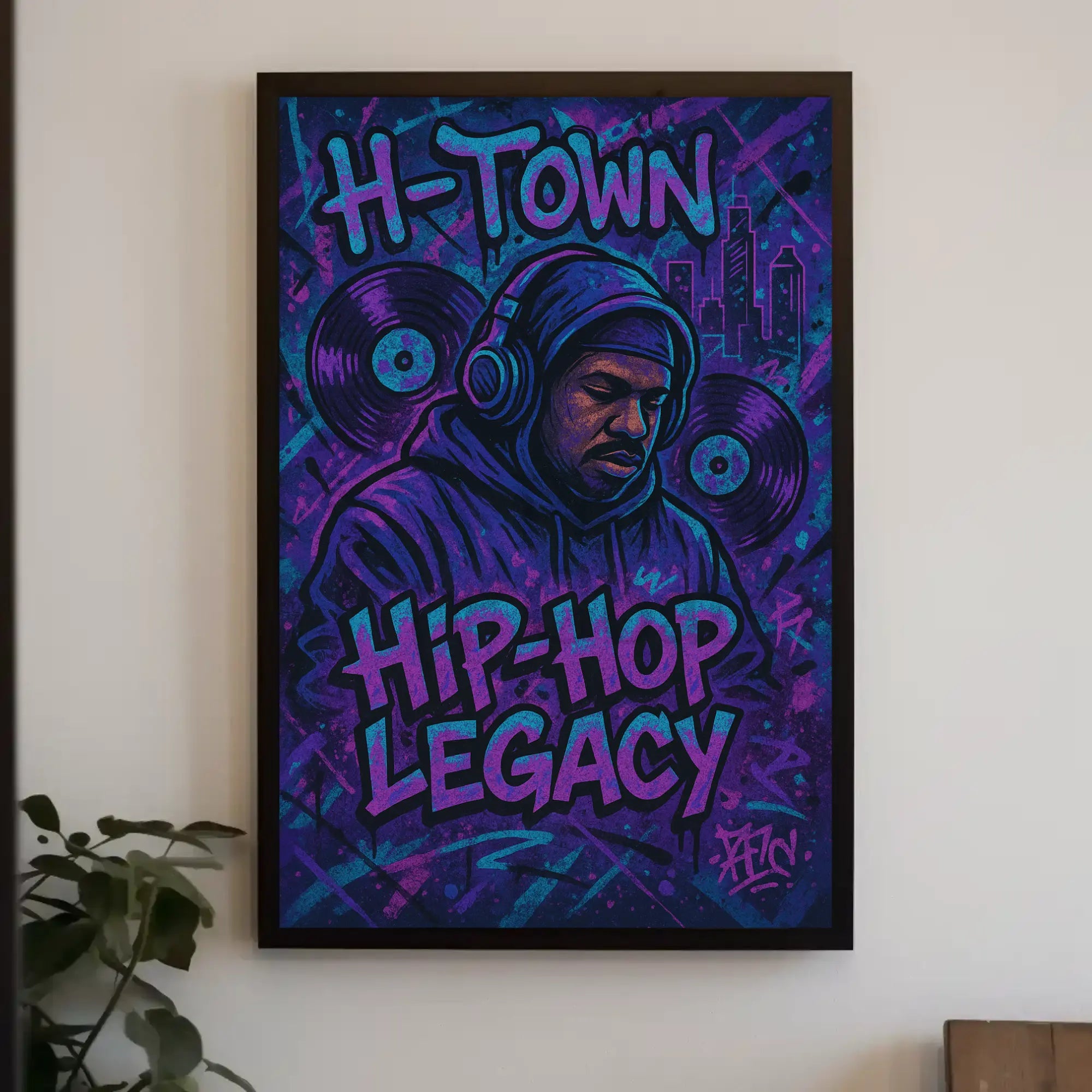 Hip-Hop Legacy H-Town Urban Pop Culture Poster PosterGoat