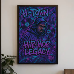 Hip-Hop Legacy H-Town Urban Pop Culture Poster PosterGoat