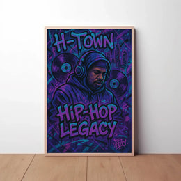 Hip-Hop Legacy H-Town Urban Pop Culture Poster PosterGoat