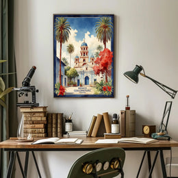 Historic Cathedral in Coscomatepec Mexico Cultural or Heritage Poster PosterGoat