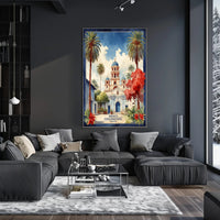 Historic Cathedral in Coscomatepec Mexico Cultural or Heritage Poster PosterGoat