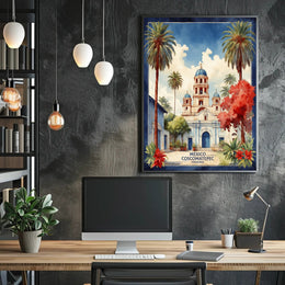 Historic Cathedral in Coscomatepec Mexico Cultural or Heritage Poster PosterGoat