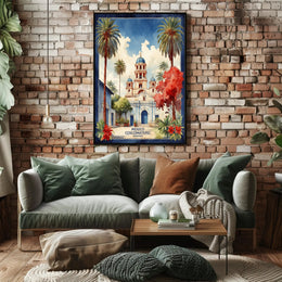 Historic Cathedral in Coscomatepec Mexico Cultural or Heritage Poster PosterGoat