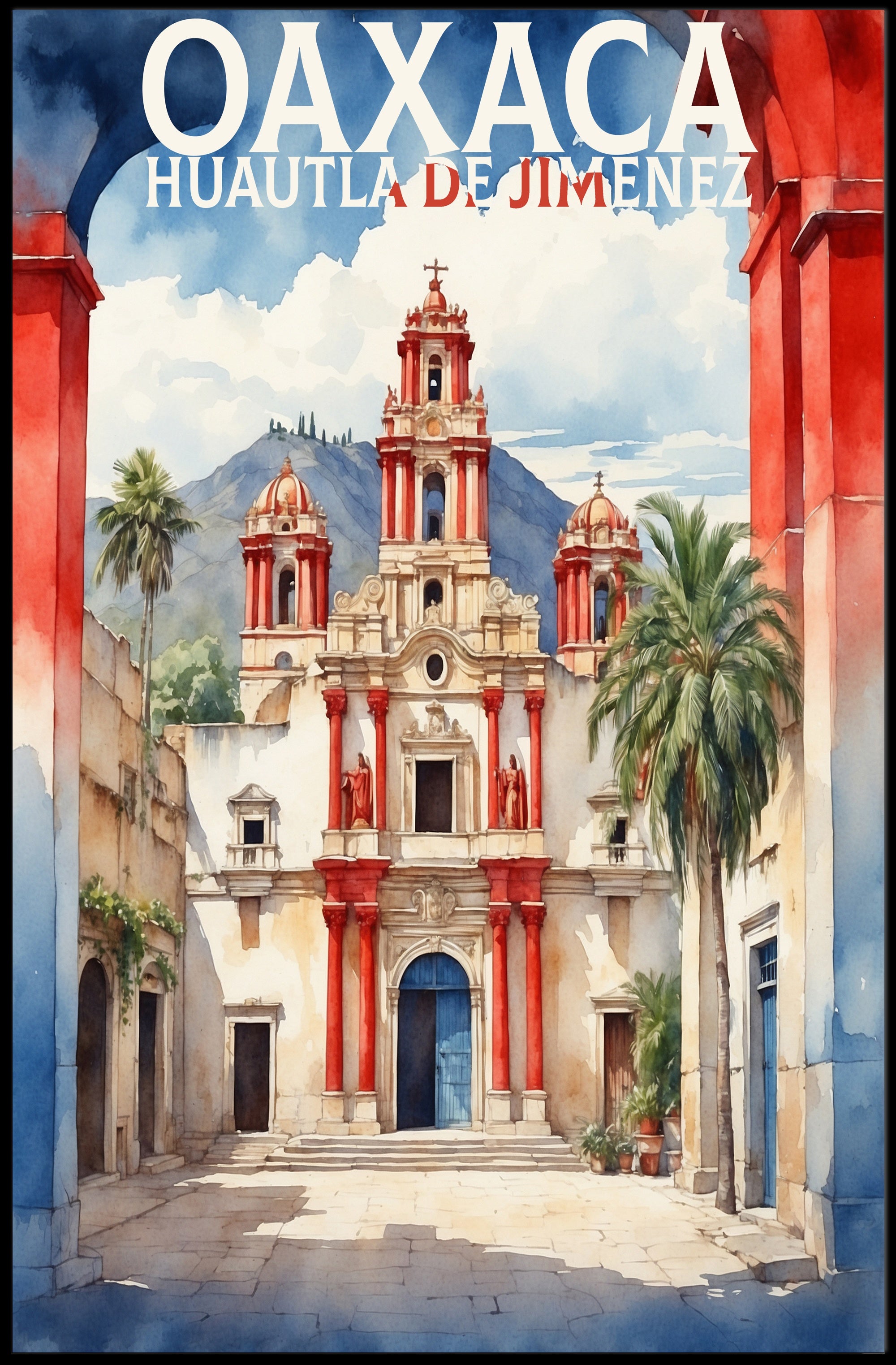 Historic Colonial Building in Oaxaca Cultural or Heritage Poster PosterGoat