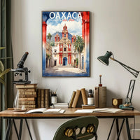 Historic Colonial Building in Oaxaca Cultural or Heritage Poster PosterGoat