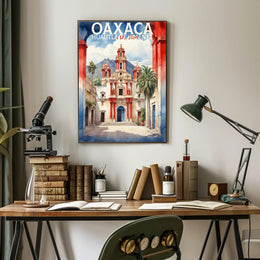 Historic Colonial Building in Oaxaca Cultural or Heritage Poster PosterGoat