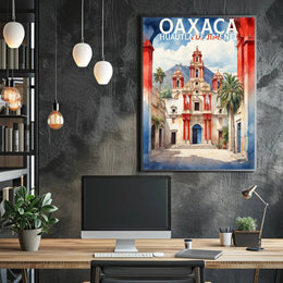 Historic Colonial Building in Oaxaca Cultural or Heritage Poster PosterGoat