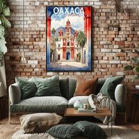 Historic Colonial Building in Oaxaca Cultural or Heritage Poster PosterGoat