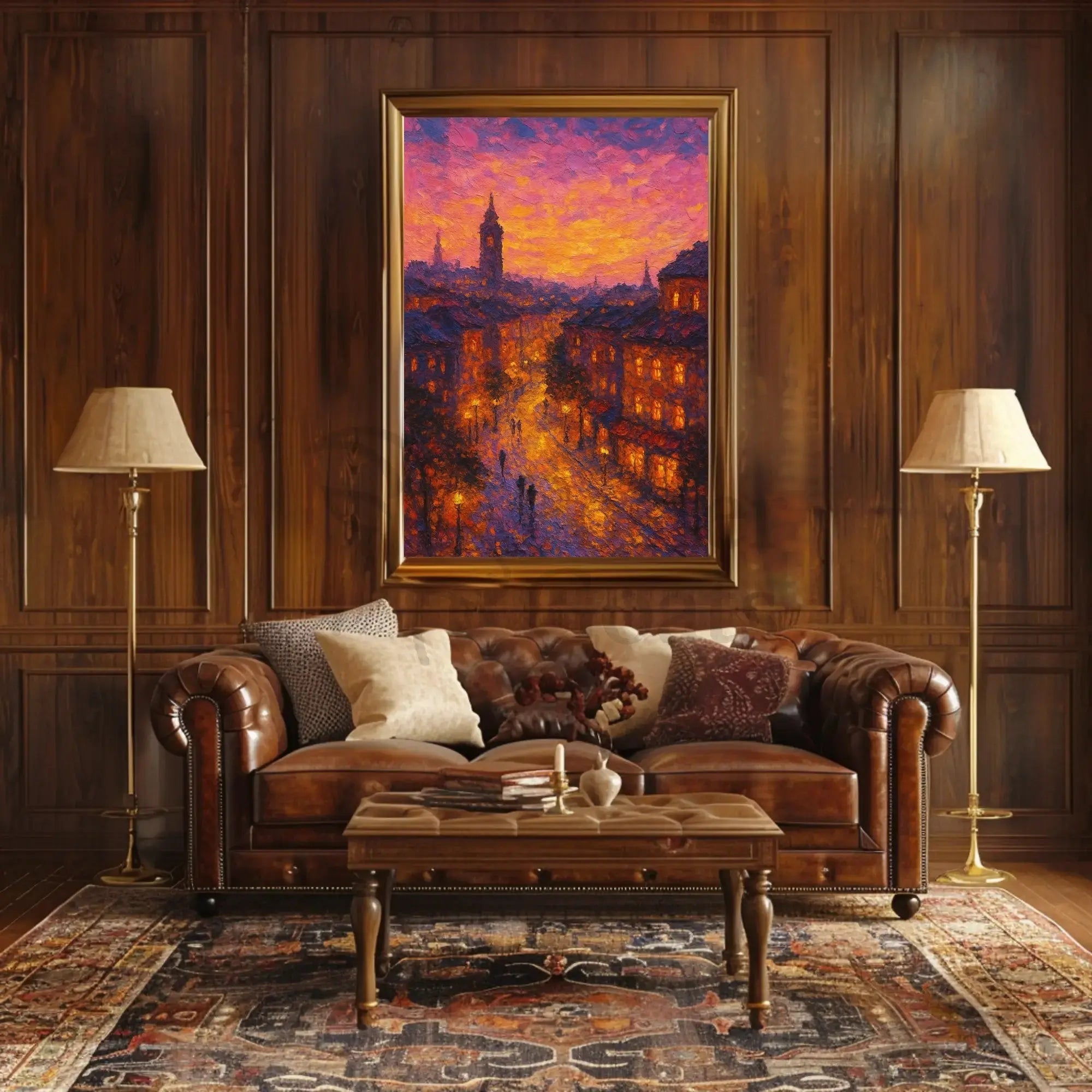Historic European Cityscape: Impressionist Artistic or Pop Culture Poster PosterGoat