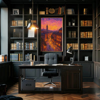 Historic European Cityscape: Impressionist Artistic or Pop Culture Poster PosterGoat